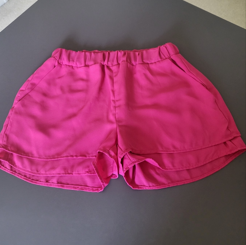 NWOT Eight Sixty Mini Shorts Hot Pink XS